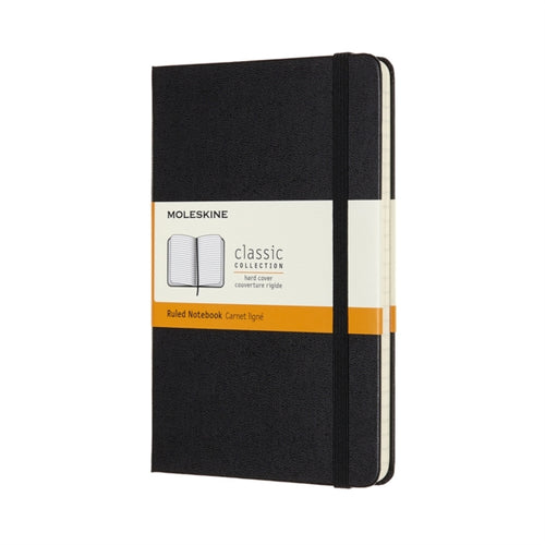 Moleskine Medium Ruled Hardcover Notebook : Black-8055002852944