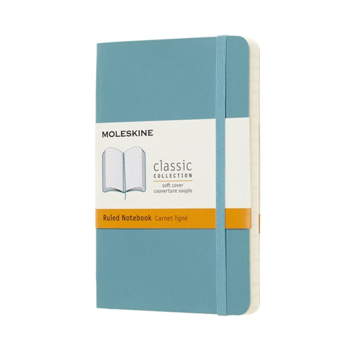 Moleskine Reef Blue Notebook Pocket Ruled Soft-8058341715468
