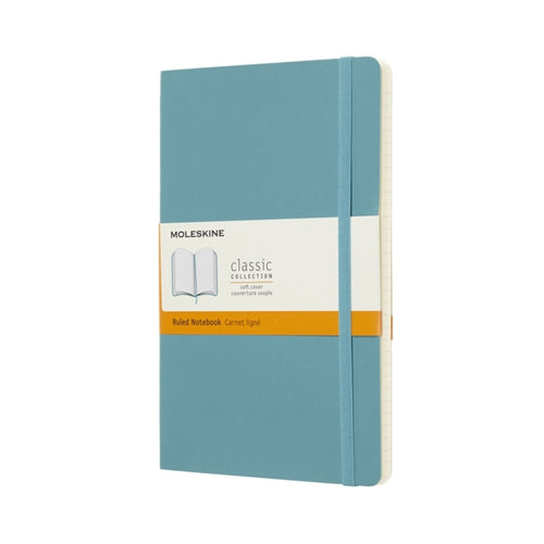 Moleskine Reef Blue Notebook Large Ruled Soft-8058341715505