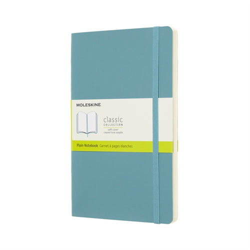 Moleskine Reef Blue Notebook Large Plain Soft-8058341715529