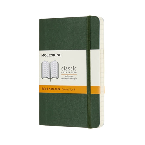 Moleskine Pocket Ruled Softcover Notebook : Myrtle Green-8058647629148