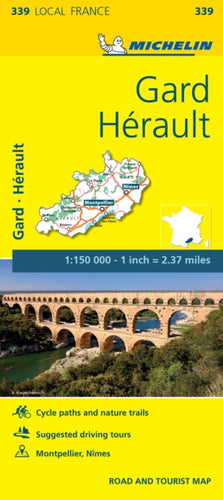 Gard, Herault - Michelin Local Map 339 : Map-9782067210660