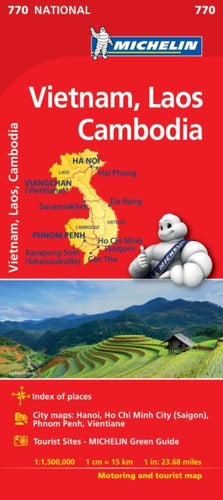 Vietnam Laos Cambodia - Michelin National Map 770 : Map-9782067217157