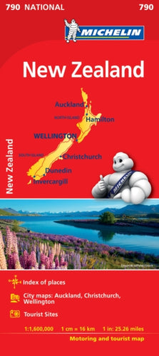 New Zealand - Michelin National Map 790 : Map-9782067217201