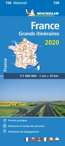 France Route Planning 2020 - Michelin National Map 726 : Map-9782067244269