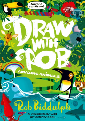 Draw With Rob: Amazing Animals-9780008479015