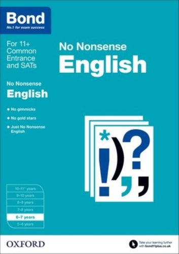 Bond: English: No Nonsense : 6-7 years-9780192740403