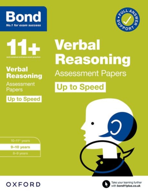 Bond 11+: Bond 11+ Verbal Reasoning Up to Speed Assessment Papers with Answer Support 9-10 Years-9780192785176