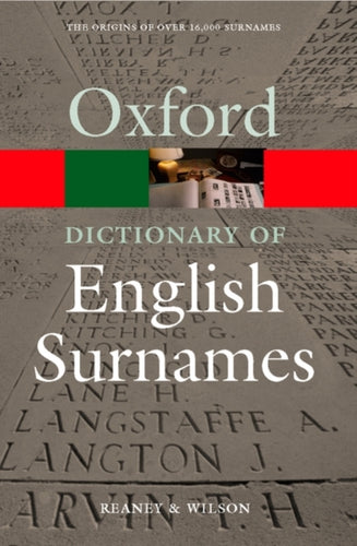 A Dictionary of English Surnames-9780192806635