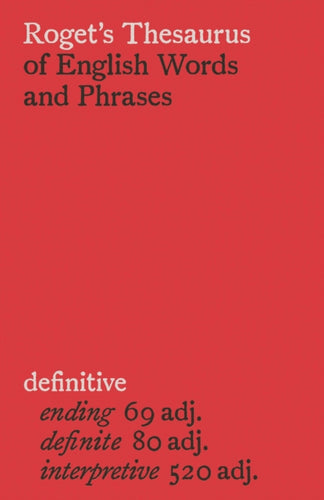 Roget's Thesaurus of English Words and Phrases-9780241406977