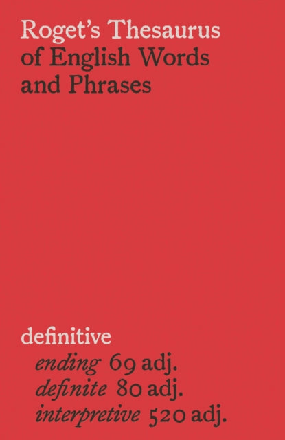 Roget's Thesaurus of English Words and Phrases-9780241406977