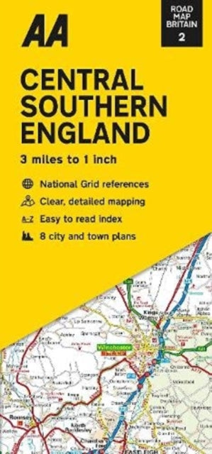Road Map Central Southern England : 2-9780749582814