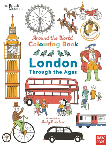 British Museum: Around the World Colouring: London Through the Ages-9781805132943