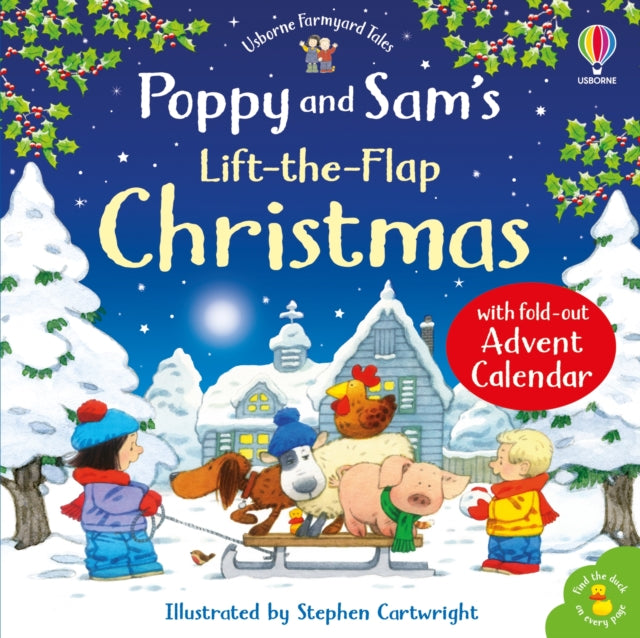 Poppy and Sam's Lift-the-Flap Christmas with Advent Calendar-9781836045441