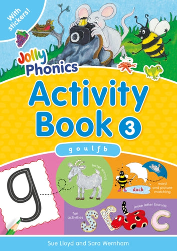 Jolly Phonics Activity Book 3 : in Precursive Letters (British English edition)-9781844141555