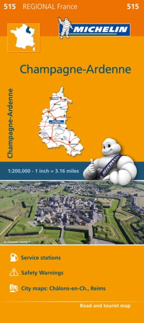 Champagne-Ardenne - Michelin Regional Map 515 : Map-9782067209701