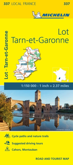 Lot, Tarn-et-Garonne - Michelin Local Map 337 : Map-9782067210622