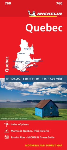 Quebec - Michelin National Map 760 : Map-9782067211919
