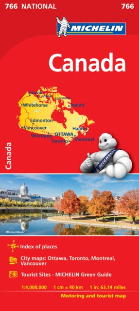 Canada - Michelin National Map 766 : Map-9782067217119