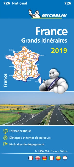 France Route Planning 2019 - Michelin National Map 726 : Map-9782067236585