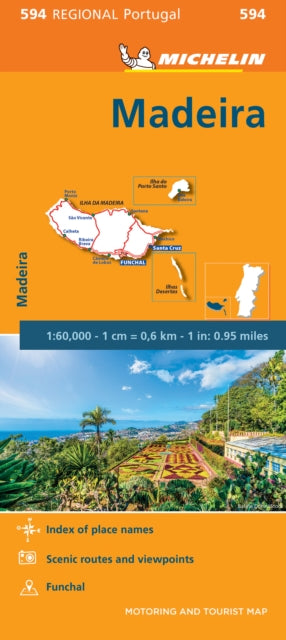 Madeira - Michelin Regional Map 594 : Map-9782067242876