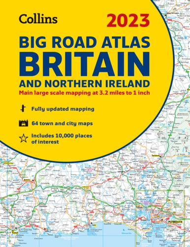 2023 Collins Big Road Atlas Britain and Northern Ireland : A3 Spiral-9780008528751