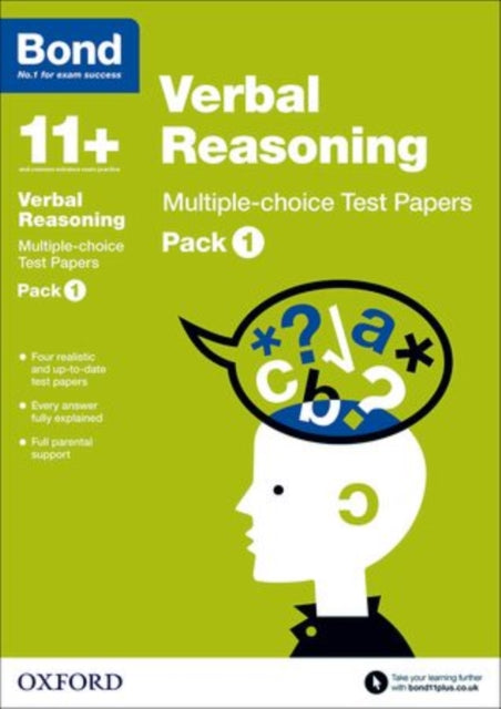 Bond 11+: Verbal Reasoning: Multiple-choice Test Papers : Pack 1-9780192740892