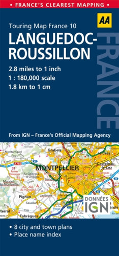 10. Languedoc-Roussillon : AA Road Map France-9780749575540