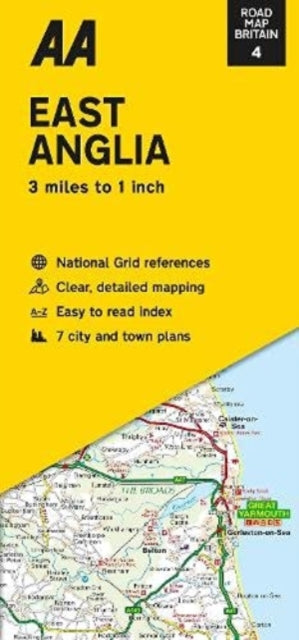 Road Map East Anglia : 4-9780749582838