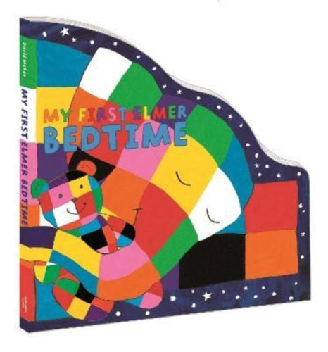 My First Elmer Bedtime : Shaped Board Book-9781839131646