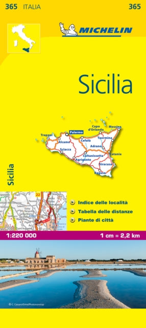 Sicila.A Michelin Map 365.-9782067126749
